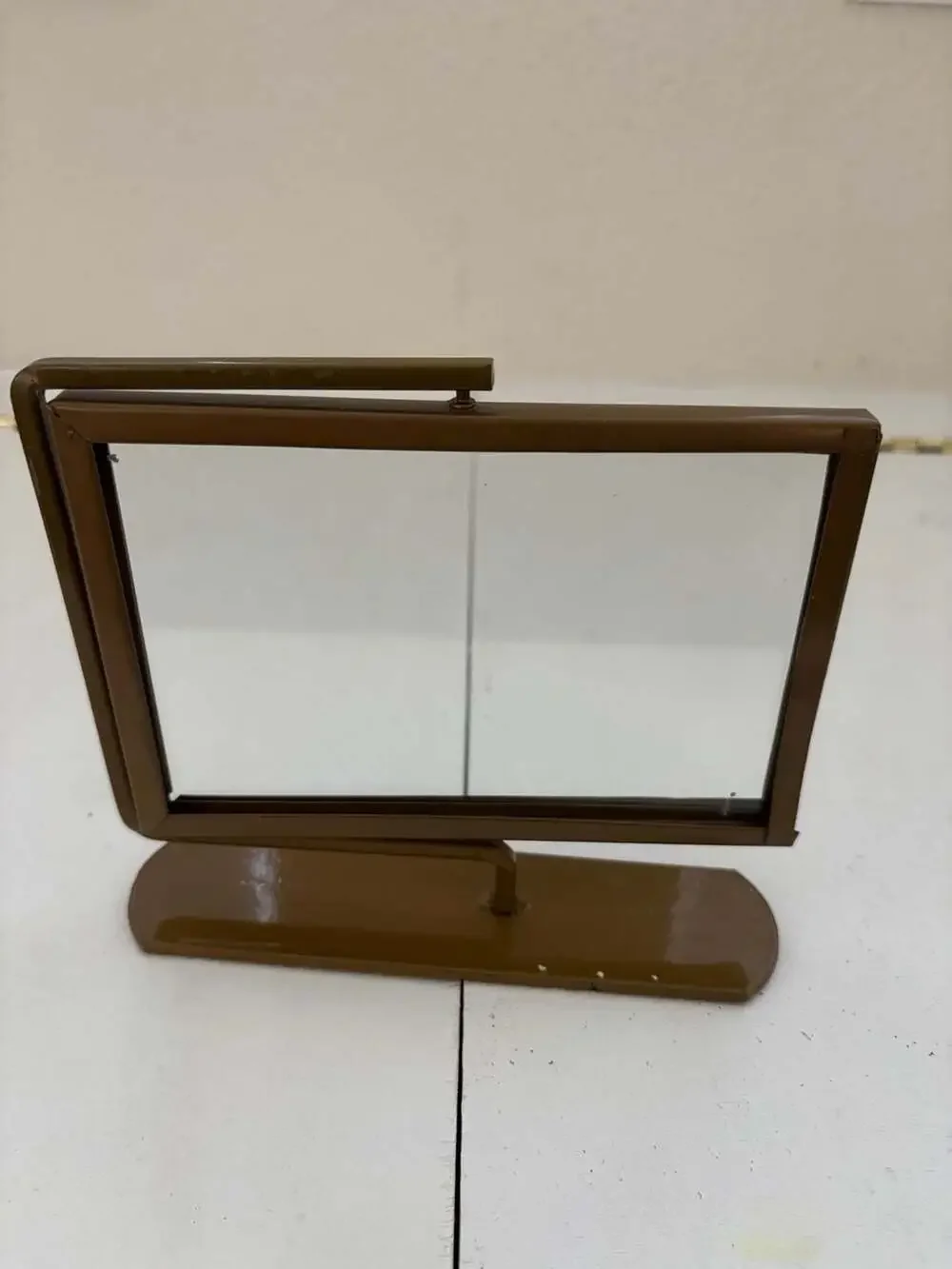 Vintage Bronze Metal Countertop Sign Holder or Photo Frame.